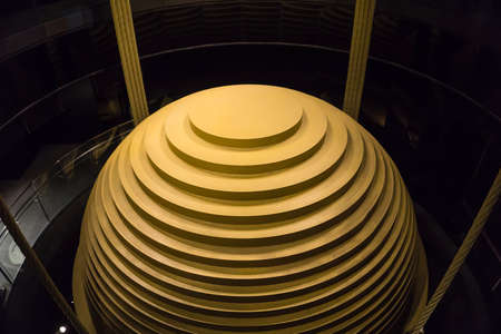 Taipei, Taiwan- November 16, 2019:  The world's largest tuned mass damper in Taipei 101のeditorial素材
