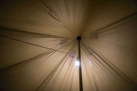 Abstract background of canvas roof at Mon Jam, Mae Rim, Chiang Mai, the north of Thailandの写真素材