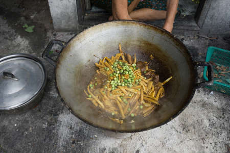Kaeng Hor or Gaeng Hoa (Northern Thai Food) is cooking in countryside,Thailandの写真素材