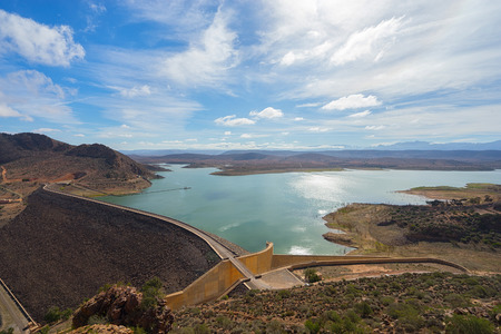 Famous Moroccan  dam near the Agadir.の写真素材