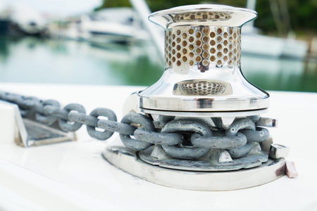 Anchor on a boat