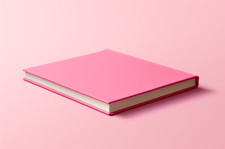 Mockup pink diary. barbiecoreの素材