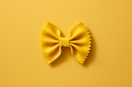 Farfalle pasta top view. Generative AIの素材