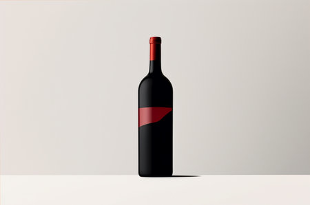 Wine bottle mockup. Generative AIの素材