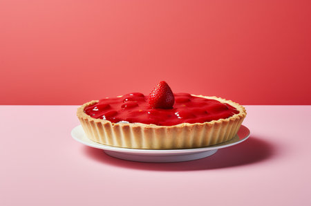 Strawberry tart with jelly layerの素材