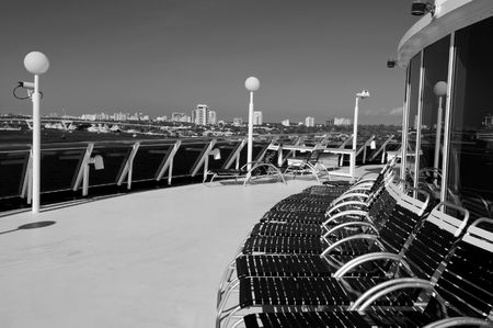 beautiful photo capture taken from a ocean ship cruiseの写真素材