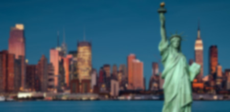 Blurred out of focus background from New York Cityの写真素材