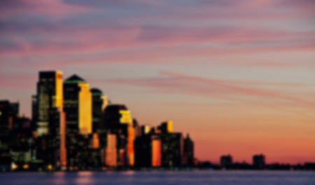 Blurred out of focus background from New York Cityの写真素材