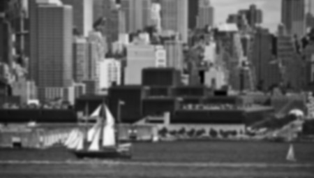 A blurred background image B&W from NYCの写真素材