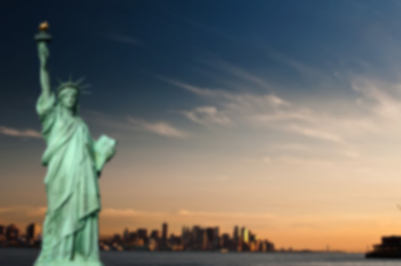 Blurred out of focus background from New York Cityの写真素材