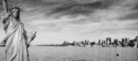 A blurred background image B&W from NYCの写真素材