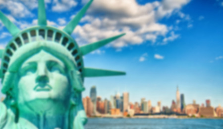 Blurred Background image from New York Cityの写真素材