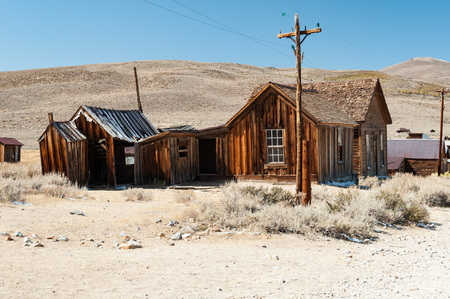 Bodie State Historic Park,  ghost town in the Bodie Hills, Mono County, California, United States.の写真素材