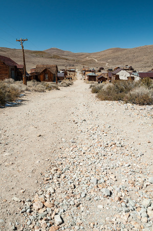 Bodie State Historic Park,  ghost town in the Bodie Hills, Mono County, California, United States.の写真素材