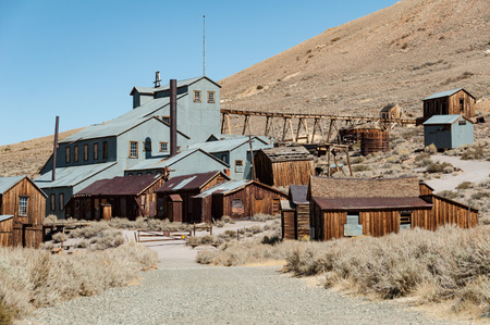 Bodie State Historic Park,  ghost town in the Bodie Hills, Mono County, California, United States.の写真素材