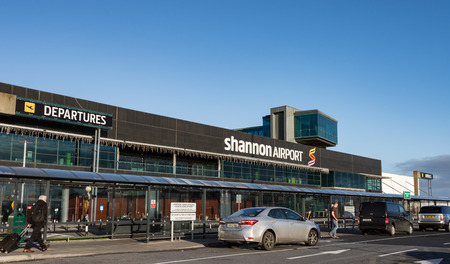 Shannon Airport, Ireland - December 27th 2016: Shannon Airport is Irelands 2nd largest airport in Ireland County Clare. A key airport into the West of Ireland for tourism and industry.のeditorial素材