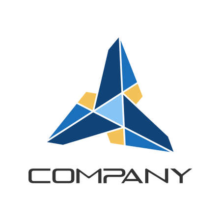 triangle propeller logo creative conceptのイラスト素材