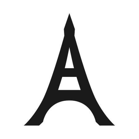 initial A with eiffel tower logo conceptのイラスト素材
