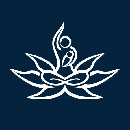 mother baby yoga   creative conceptのイラスト素材