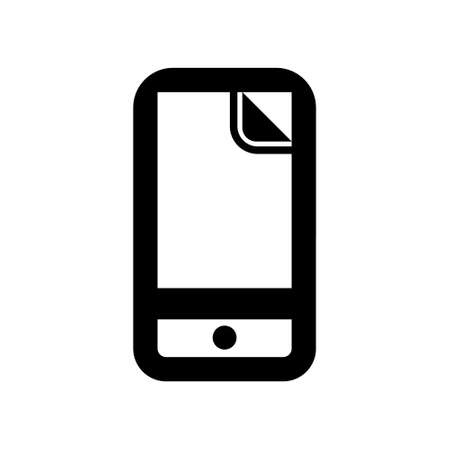 smartphone screen protector icon clip artのイラスト素材