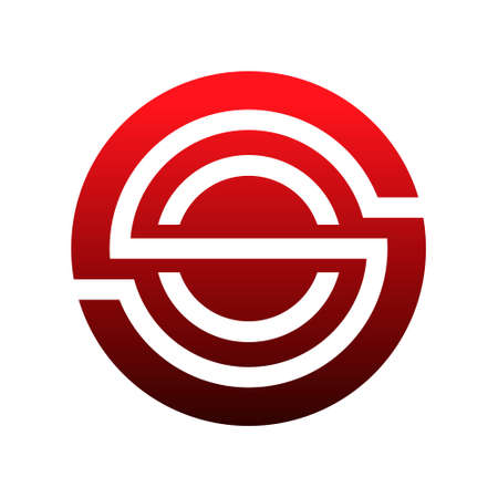 circle ball initial creative logo conceptのイラスト素材