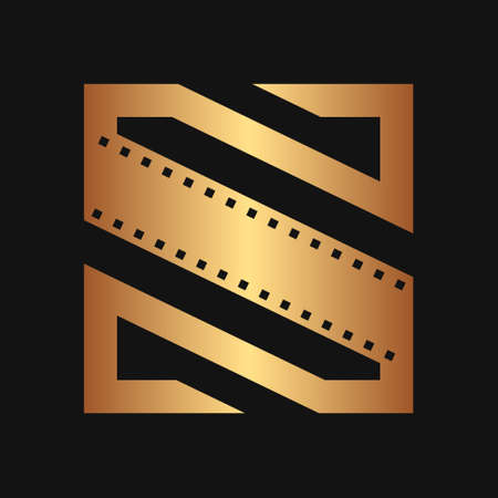 Square initial movie logo conceptのイラスト素材