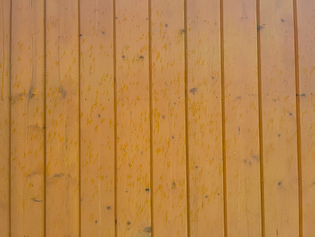 dyed brown color wood planks texture, background. house exterior decorationの写真素材