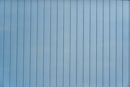 dyed blue color wood planks texture, background. house exterior decorationの写真素材