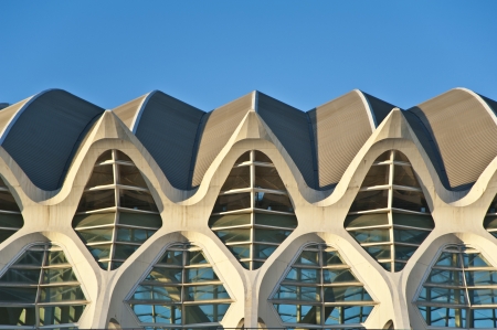 The building of Prince Felipe s museum in Valencia,Spain のeditorial素材