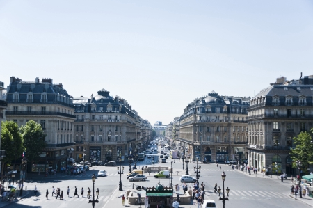 View of Paris from the balcony of The Opera Garnier のeditorial素材