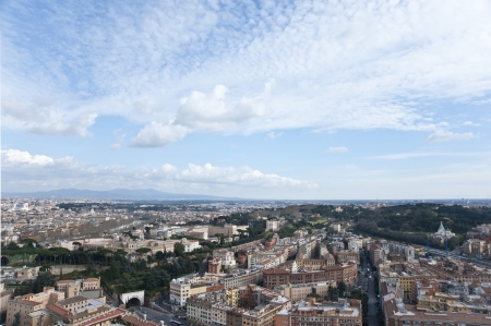 View of Rome from Basilica of St Pietro  The city center  Italy の写真素材