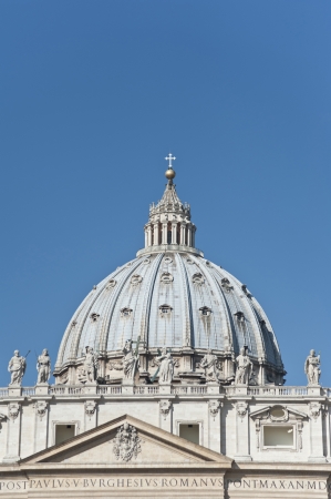 Cupola of The St  Pietro cathedral in Rome, Italy の写真素材