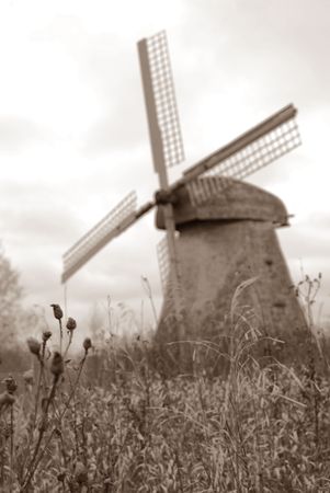 windmill; agricultural; architecture; novgorod; outdoors; oldの写真素材