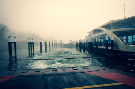 Ferry on Lake Constance to Constance in Germany Baden-Wurttemberg Europe
