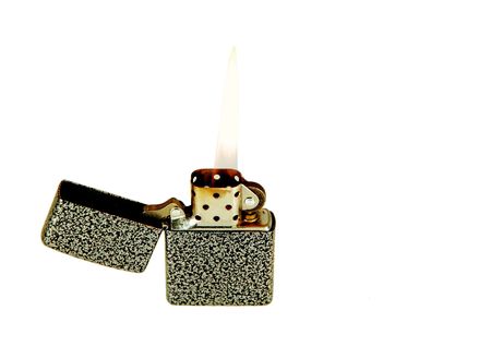 Lighter with gunmetal finish.の写真素材