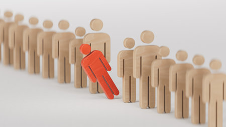 A leadership or teamwork style is a type of strategy idea in leading and teamwork building. The wooded teamwork or leadership style is the symbol of leading concept. Good companies have good leaders.の写真素材