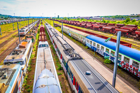 Urban exploring / Urbex - abandoned trainsets in Rouen