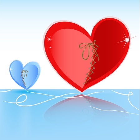 Heart goes for a drive on iceの写真素材