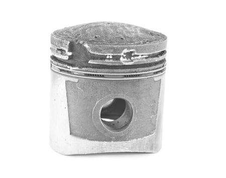 damaged piston from low-quality fuelの写真素材