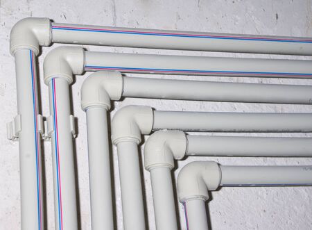 Water plastic pipesの写真素材