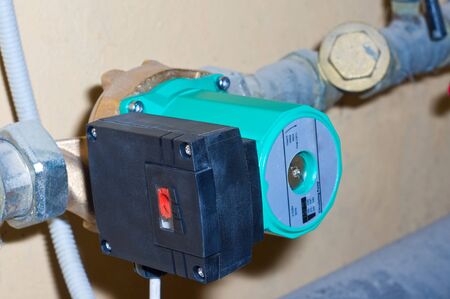 Circulation pump in heating the houseの写真素材