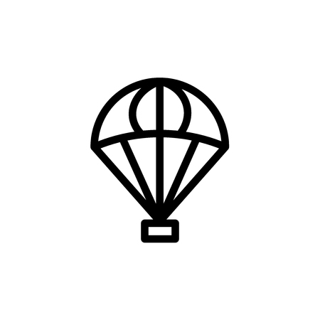 Package parachute icon. Delivery service illustrationのイラスト素材