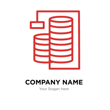 Database Analysis company logo design template, Business corporate vector iconのイラスト素材