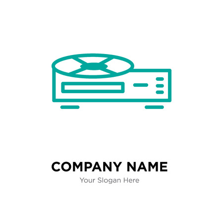 Video recorder company logo design template, Business corporate vector iconのイラスト素材
