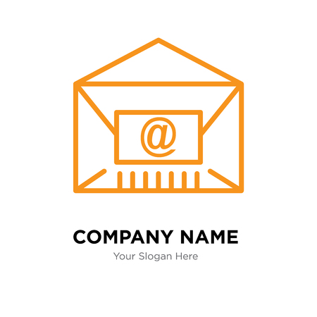 Mail company logo design template, Business corporate vector iconのイラスト素材