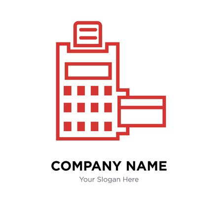 pos terminal company logo design template, Business corporate vector iconのイラスト素材