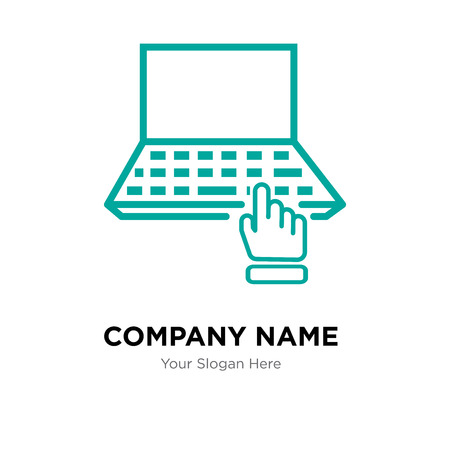 computer company logo design template, Business corporate vector iconのイラスト素材