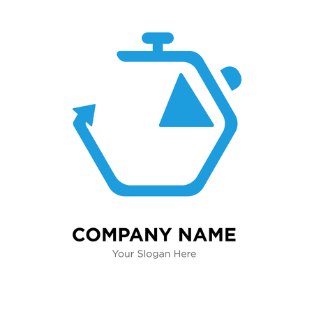 Chronometer company logo design template, Business corporate vector iconのイラスト素材