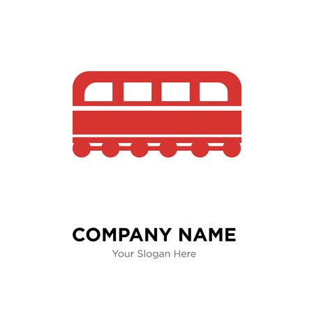 Train front company logo design template, Business corporate vector iconのイラスト素材