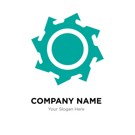 saw blade company logo design template, Business corporate vector iconのイラスト素材